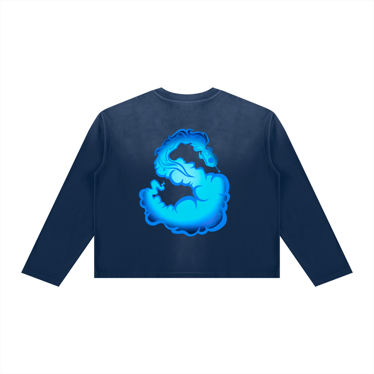 "A Carolina Full Moon" Unisex Boxy L/S Shirt