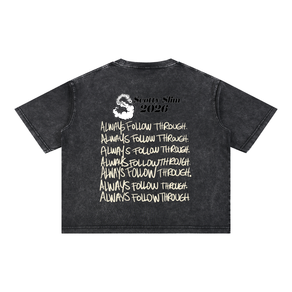 "Always Follow Through" Box Tee