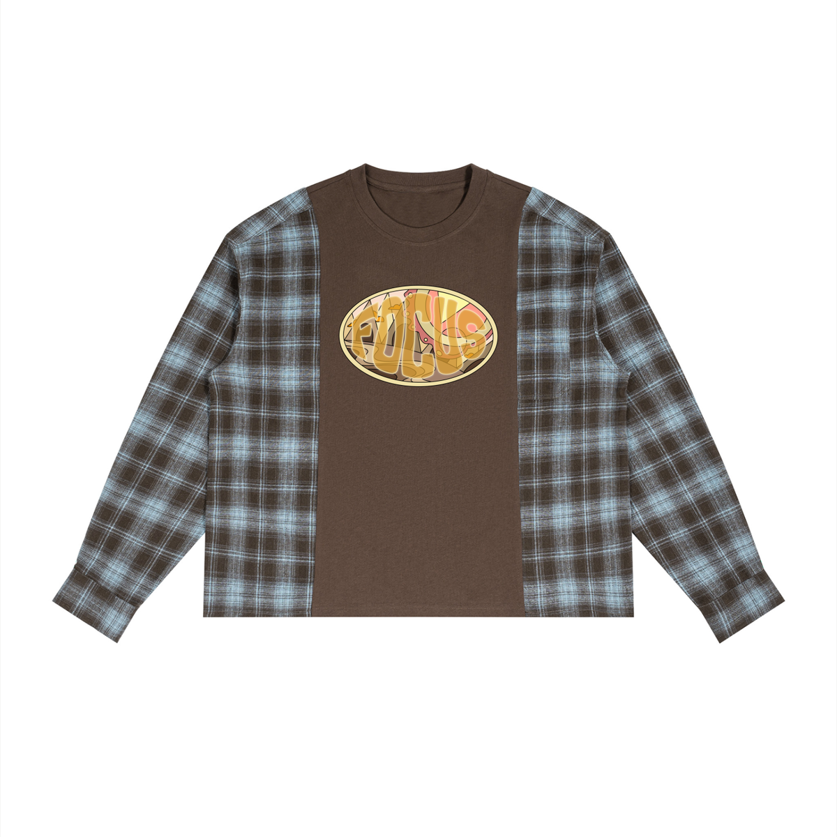 FOCUS Plaid Panel L/S T-Shirt