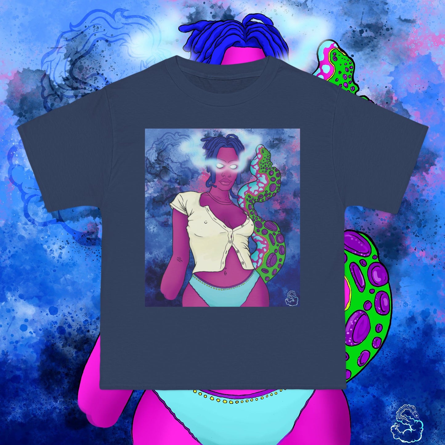 Aqua SquidLady Oversized Tee