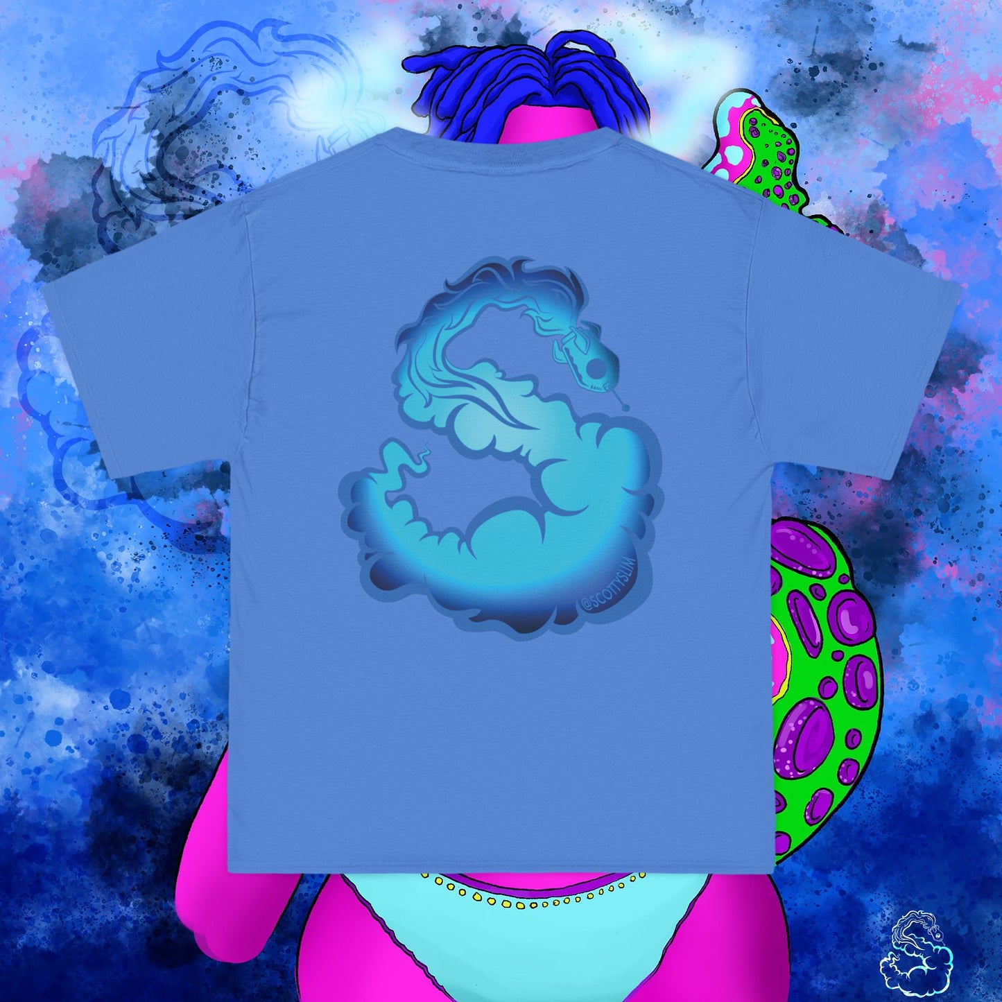 Aqua SquidLady Oversized Tee