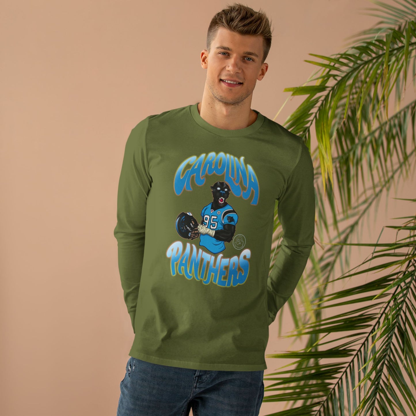 SDT: Carolina Panthers Slim-fit L/S Tee Base