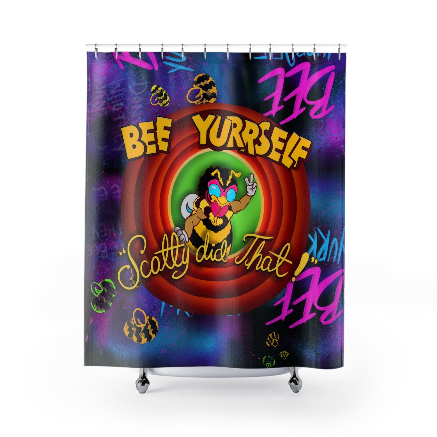 "Bee Looney Tuney" SDT: Shower Curtains