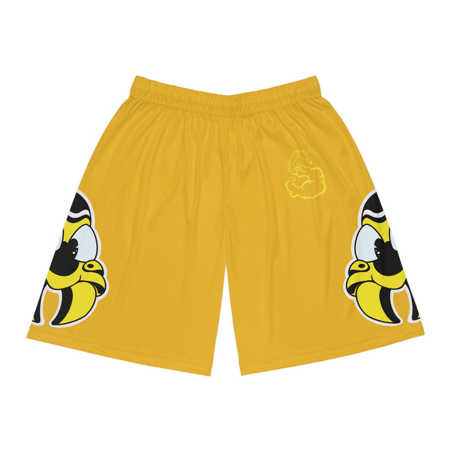 Bee Mascot Basketball Shorts (Yellow)