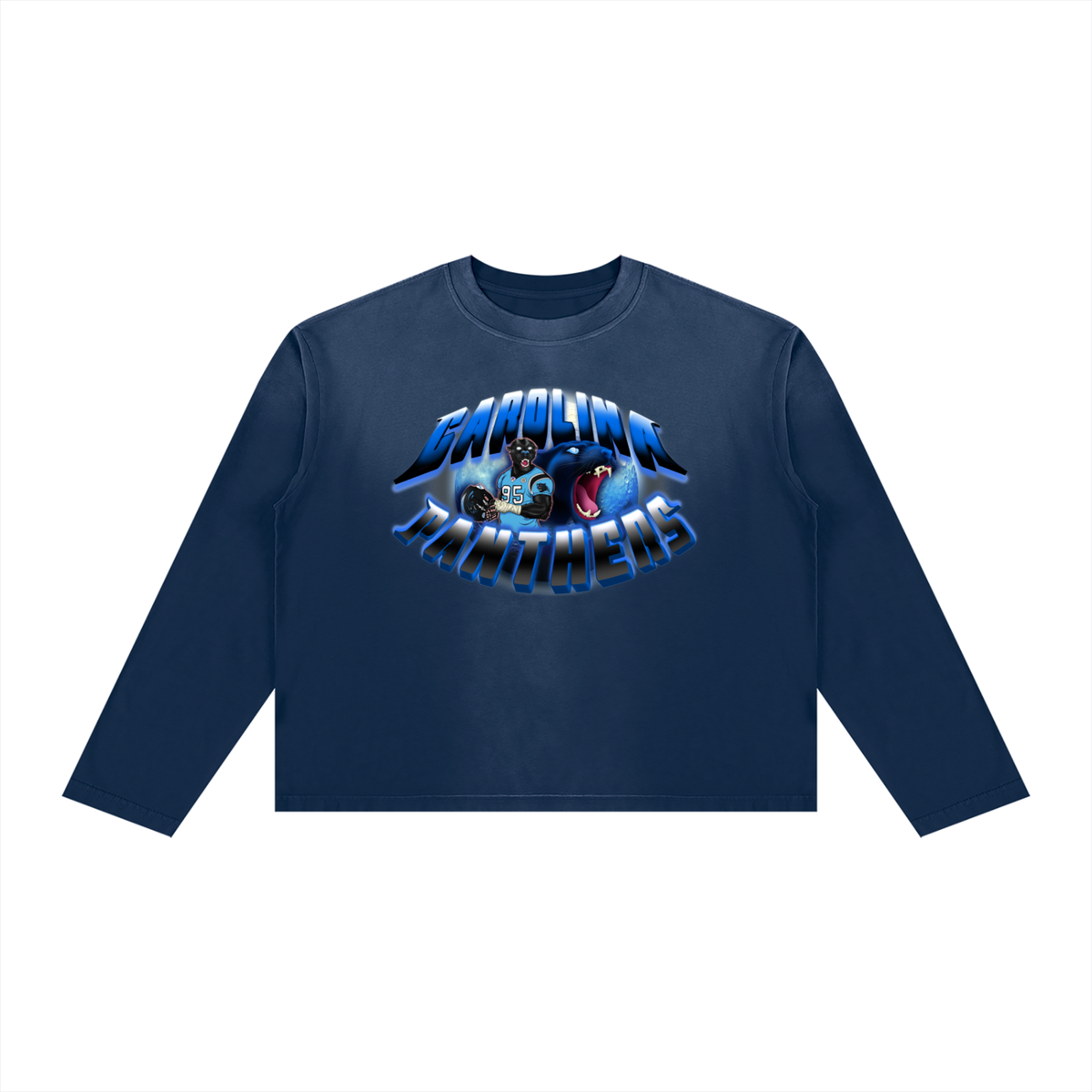 "A Carolina Full Moon" Unisex Boxy L/S Shirt