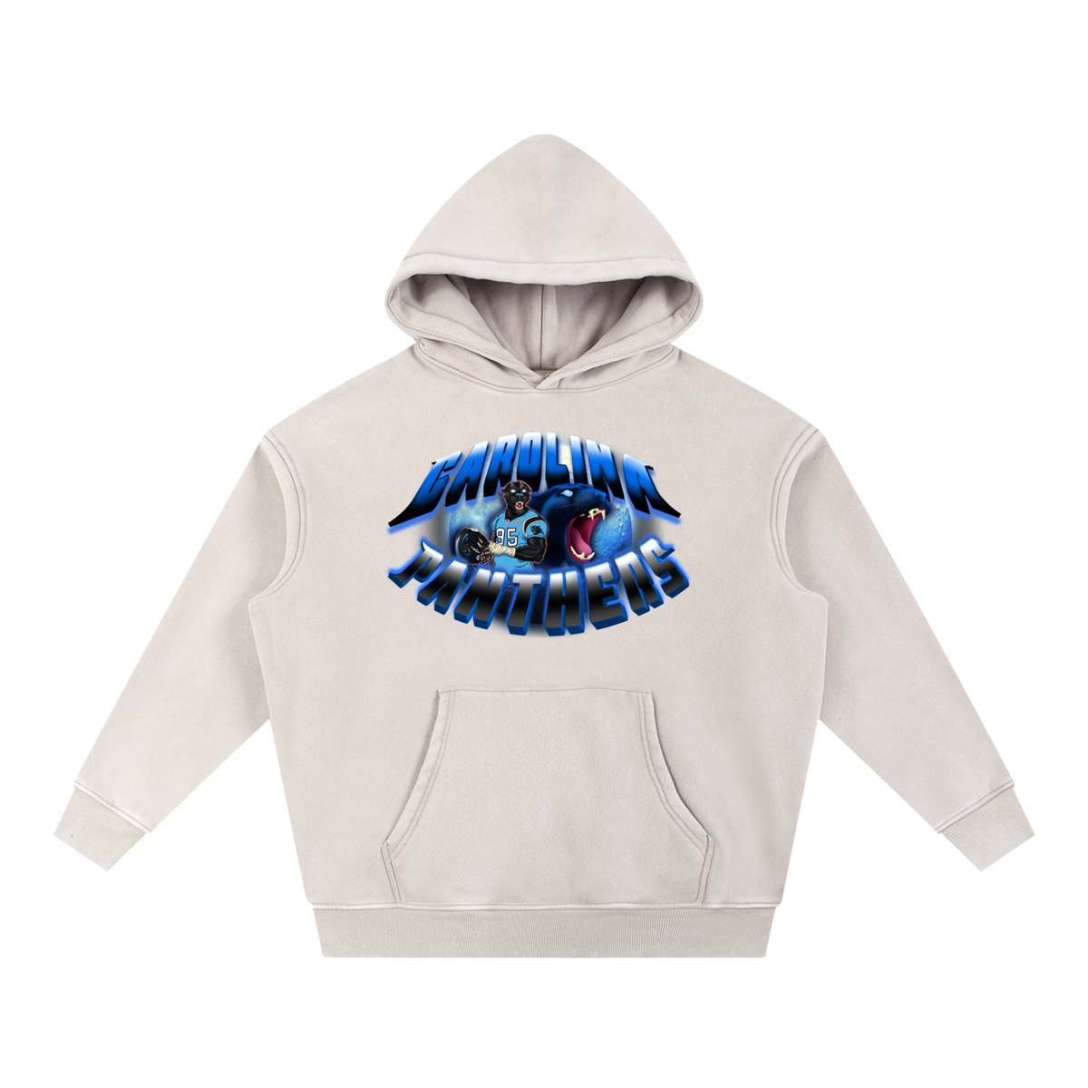 "A Carolina Full Moon"  Snow Washed Oversize Hoodie