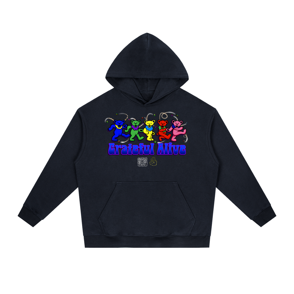 "Grateful Alive" Heavyweight Drop-Shoulder Hoodie