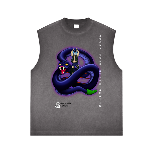 Stone Cold Rattlesnake Cutoff Tee