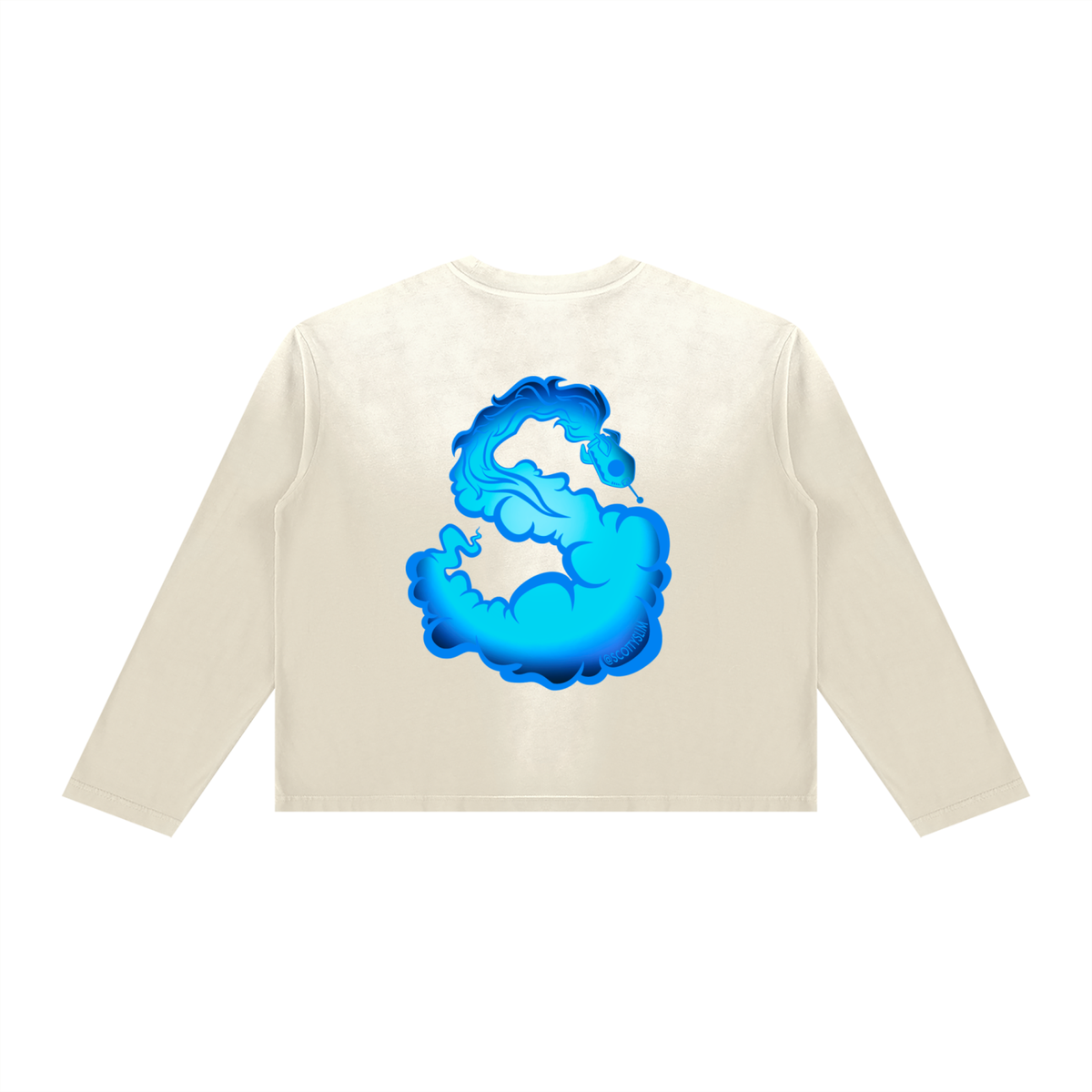 "A Carolina Full Moon" Unisex Boxy L/S Shirt