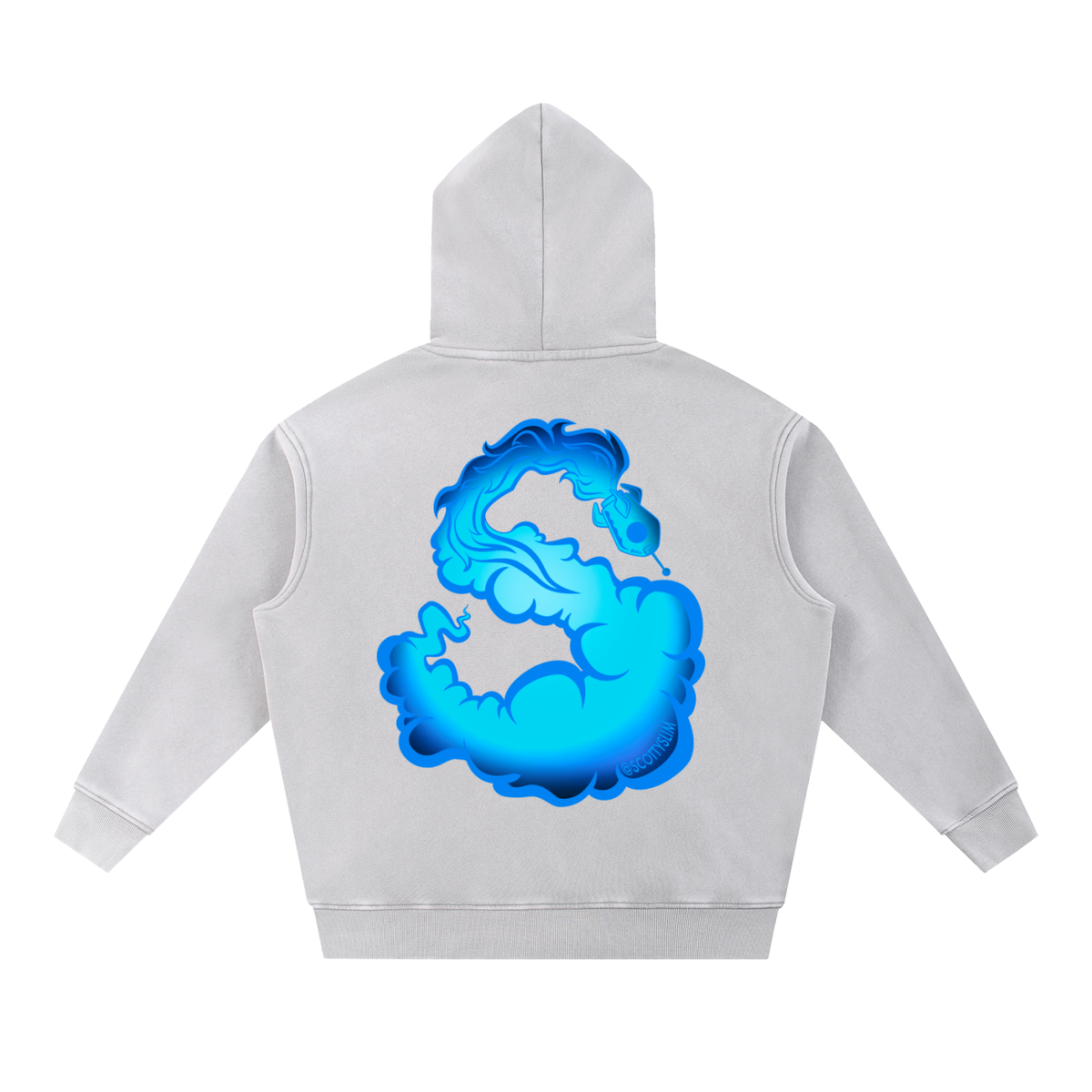 "A Carolina Full Moon"  Snow Washed Oversize Hoodie