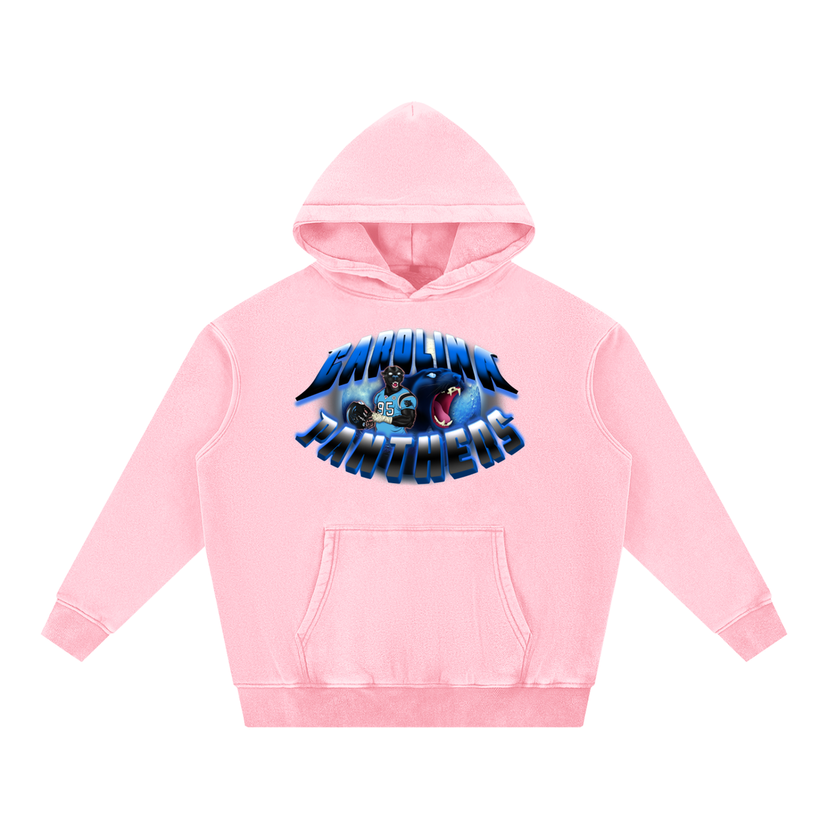 "A Carolina Full Moon"  Snow Washed Oversize Hoodie