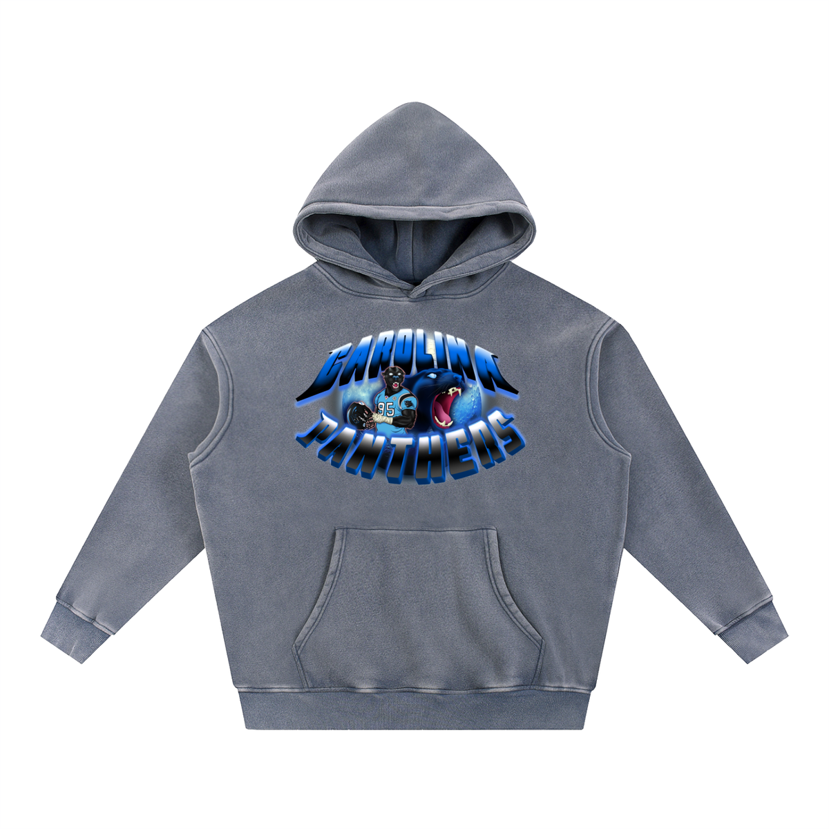 "A Carolina Full Moon"  Snow Washed Oversize Hoodie