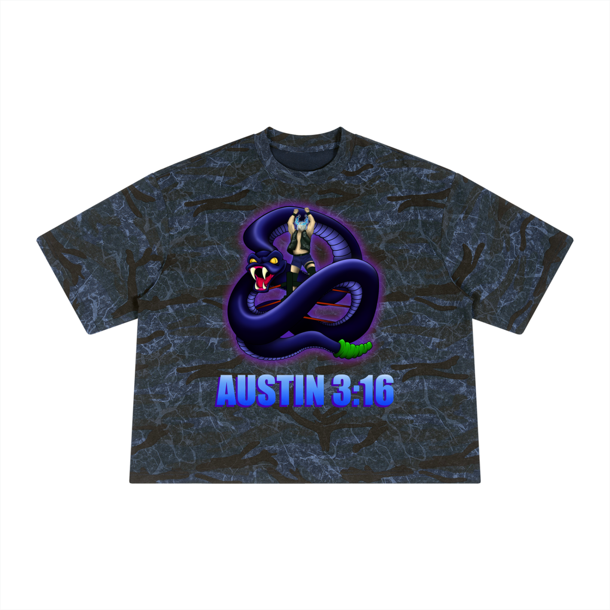 Stone Cold Rattlesnake Camo Box Tee