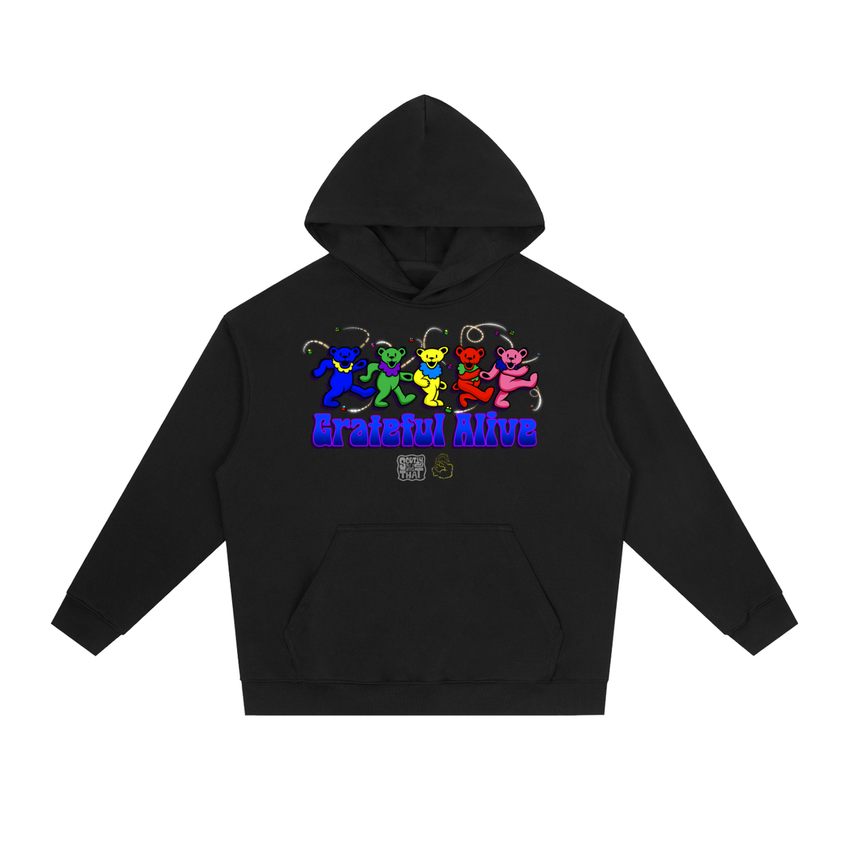 "Grateful Alive" Heavyweight Drop-Shoulder Hoodie
