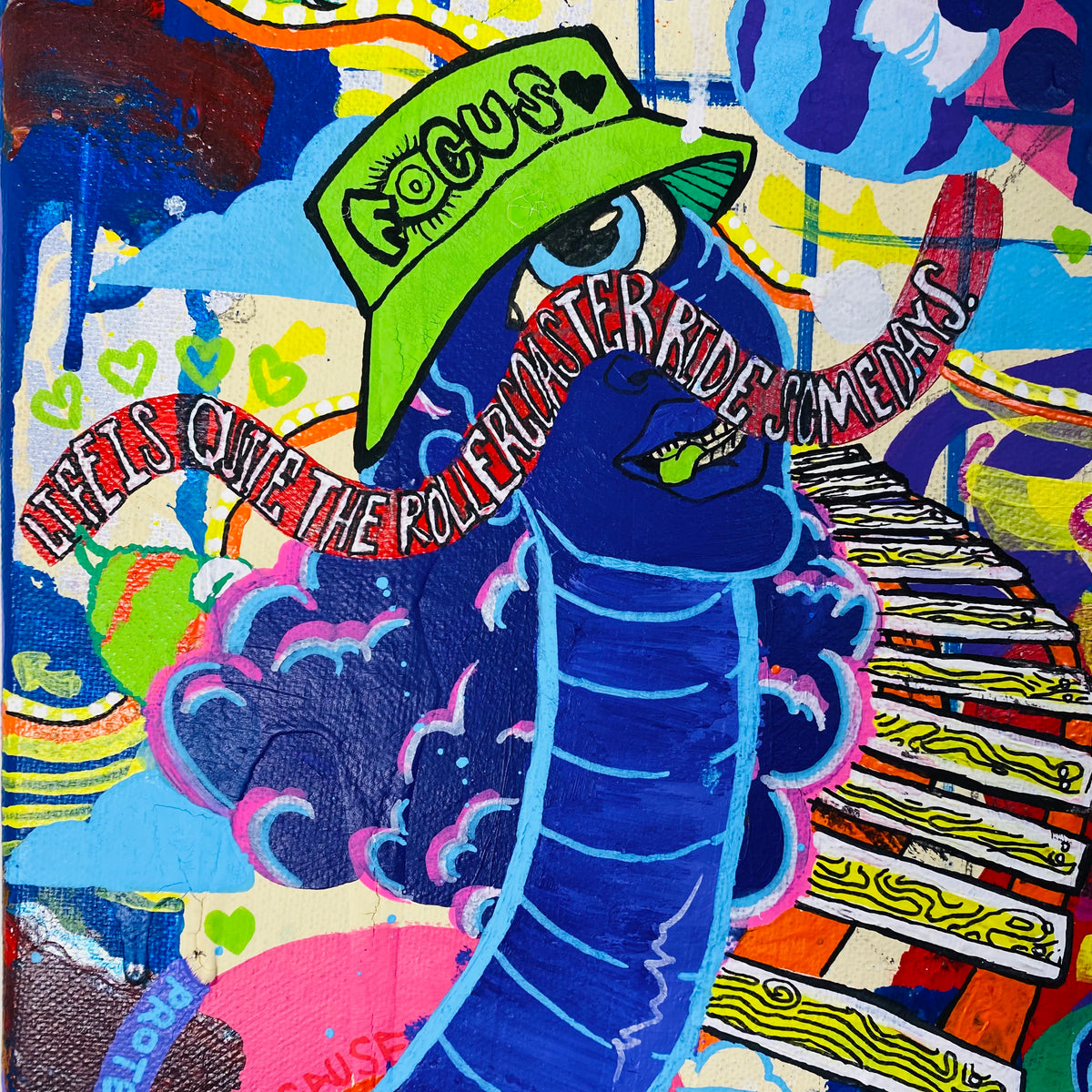 "Ups & Downs" 11x14 Acrylic Painting
