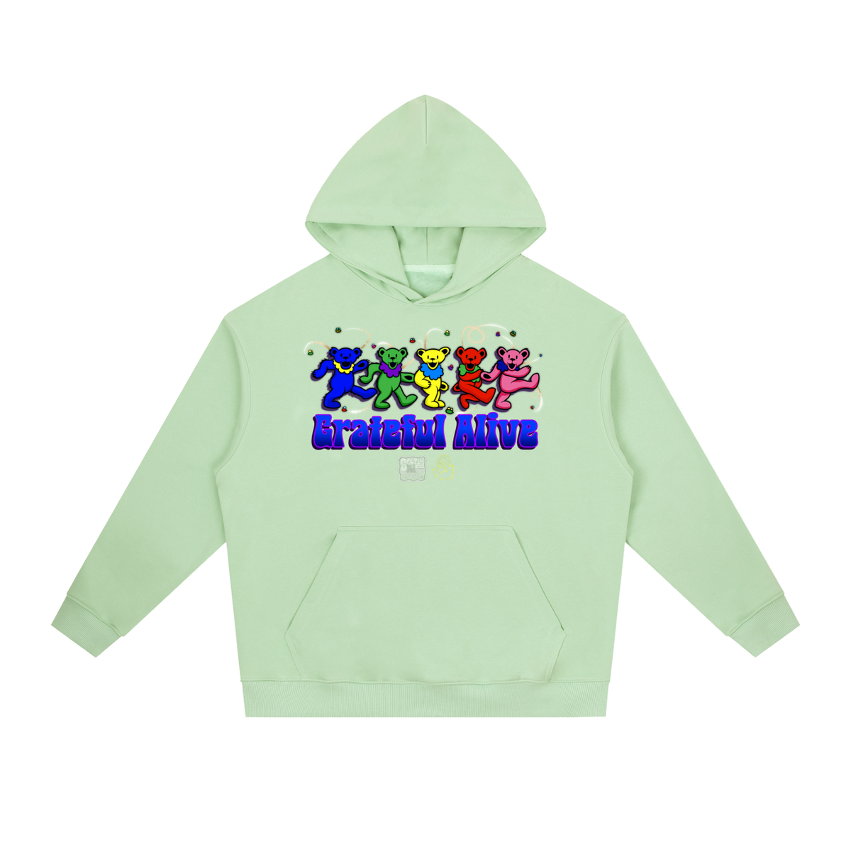 "Grateful Alive" Heavyweight Drop-Shoulder Hoodie