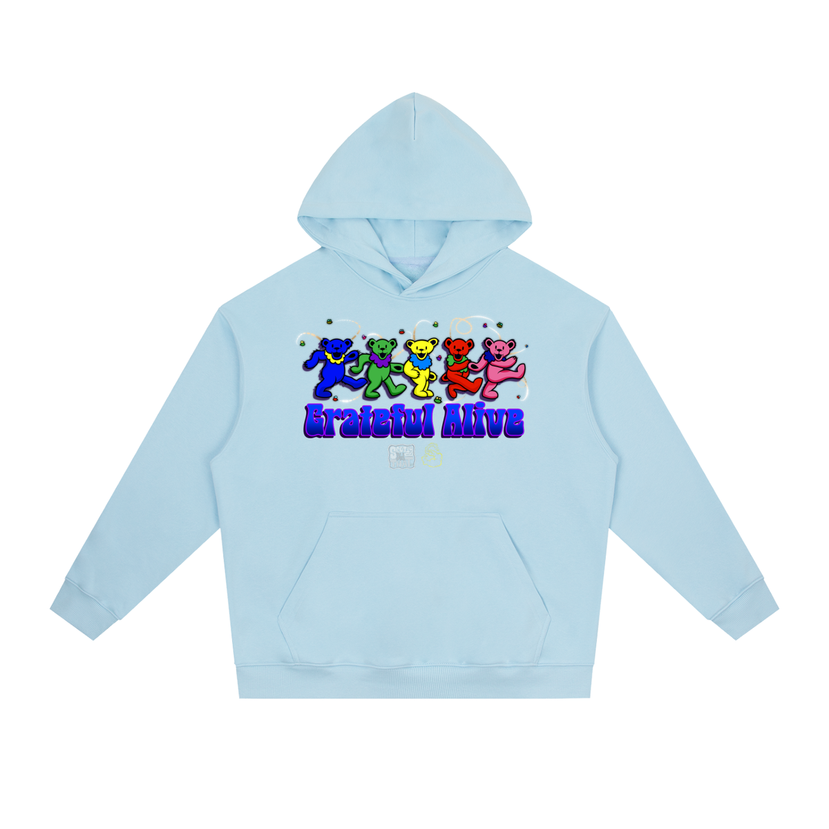 "Grateful Alive" Heavyweight Drop-Shoulder Hoodie