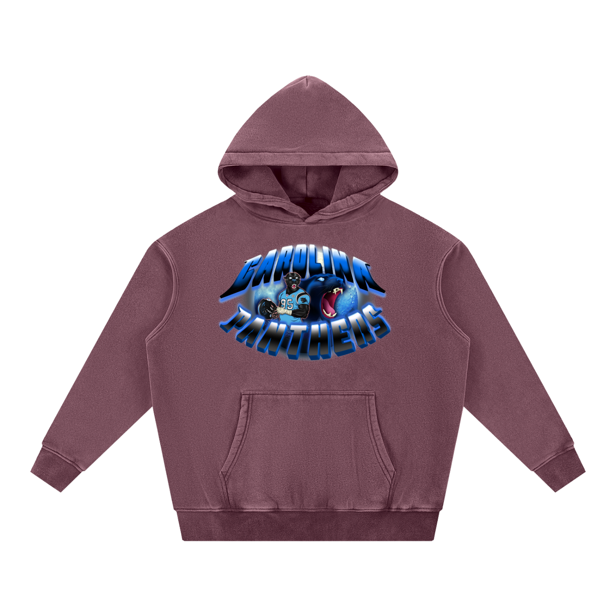 "A Carolina Full Moon"  Snow Washed Oversize Hoodie