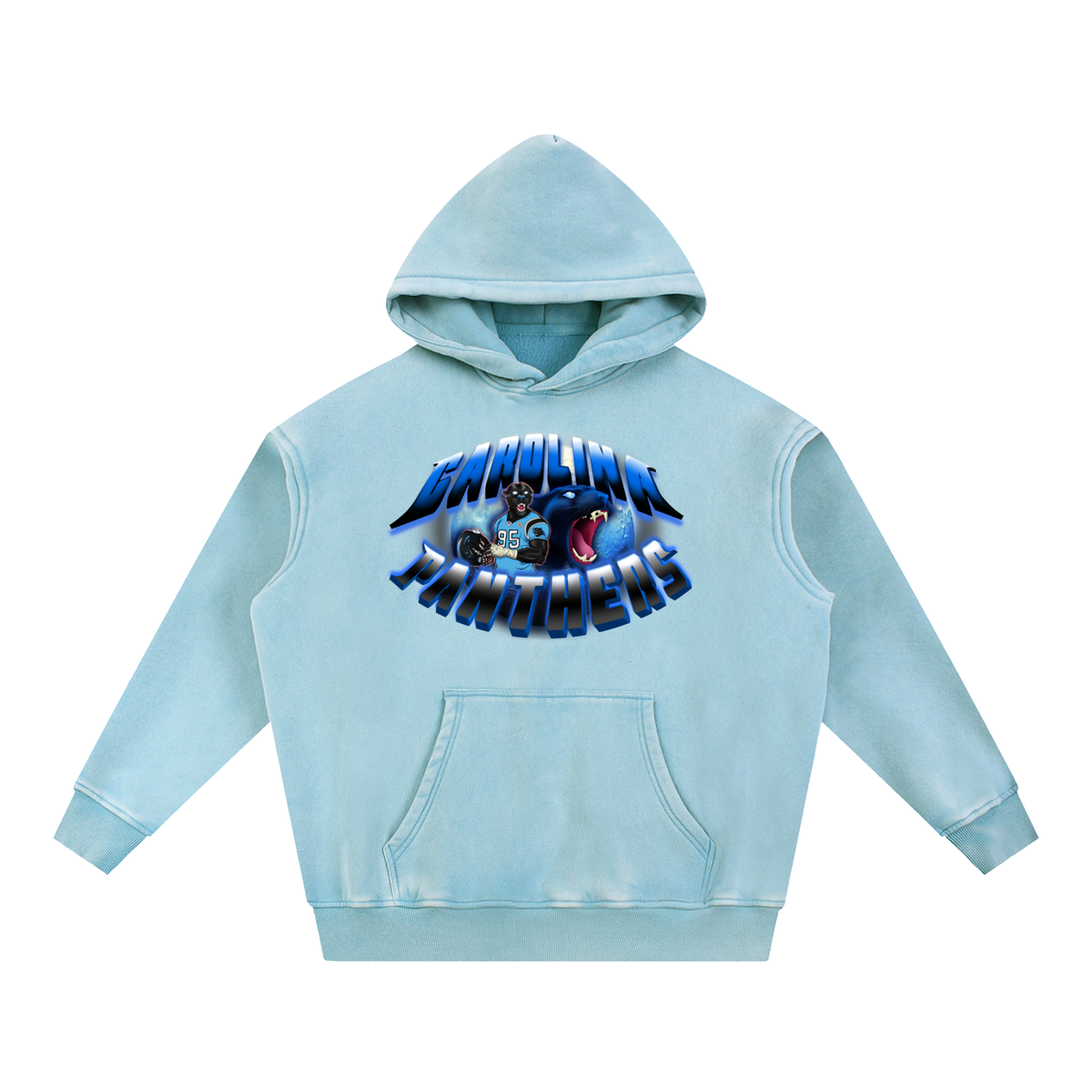 "A Carolina Full Moon"  Snow Washed Oversize Hoodie