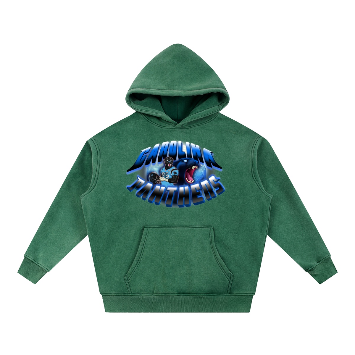 "A Carolina Full Moon"  Snow Washed Oversize Hoodie